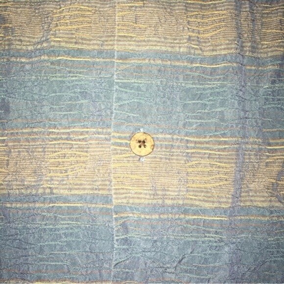 Tommy Bahama Men’s Short Sleeve Button Up Silk Shirt Green/Blue Size Medium - Picture 3 of 5